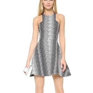 Elizabeth and James Clarissa Dress sz 6 Black White Mini Dress Sleeveless
